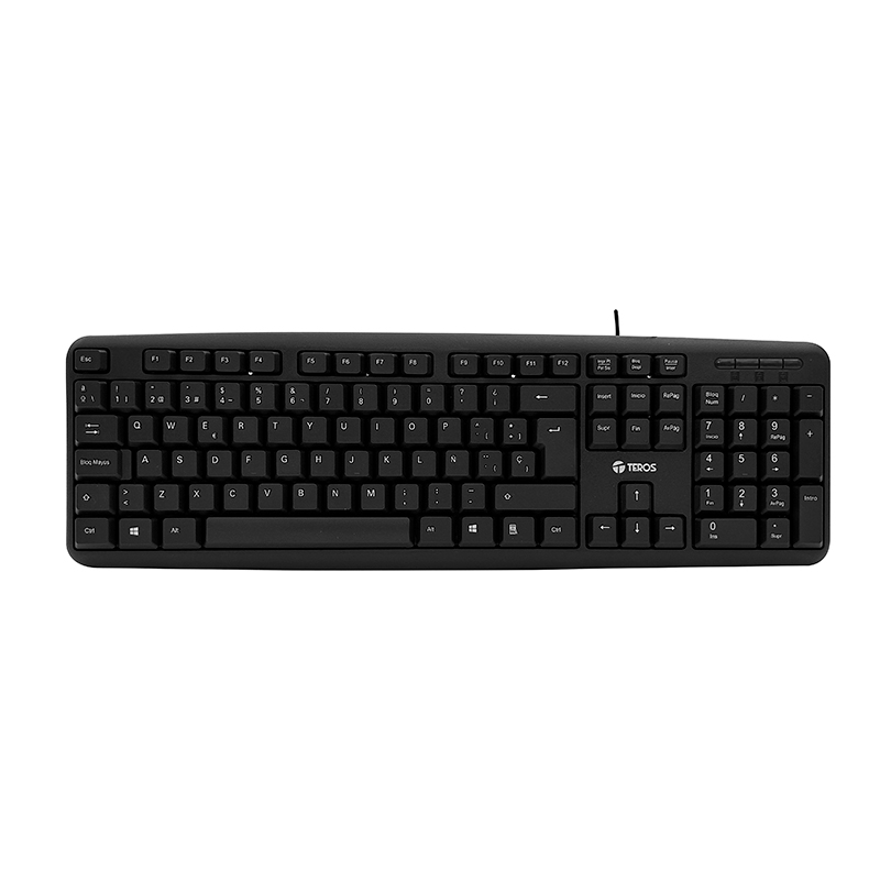 Kit Teclado y Mouse Teros TE-4062N USB Negro Español Óptico - Imagen 4