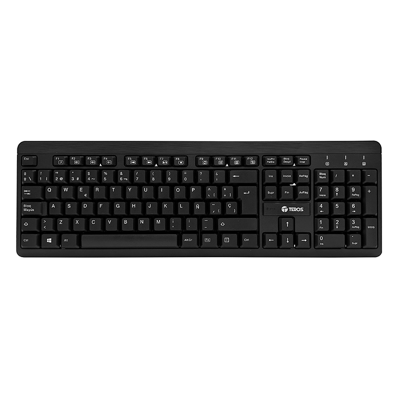 Kit Inalámbrico Teclado + Mouse TEROS TE-4061N receptor nano USB - Imagen 2
